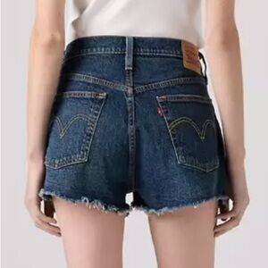 Levi’s 501 Original Shorts NWOT Size 28 High Rise Distressed Denim
